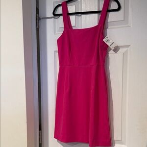 Vibrant Pink Sleeveless Mini Dress